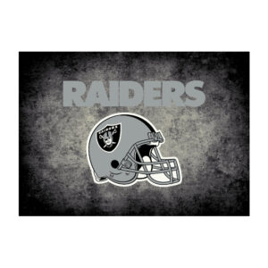 Las Vegas Raiders Distressed Rug